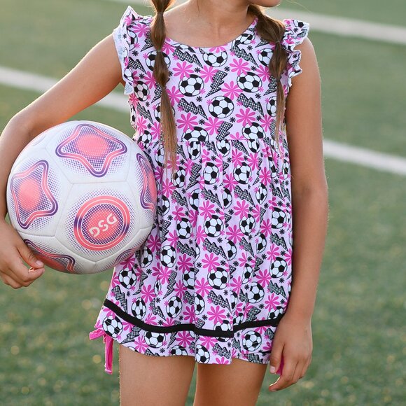 Bamboo Twirl Tunic Set - Pitch Perfect Soccer - Picture 1 of 2